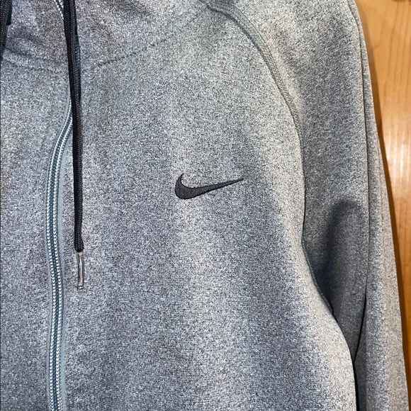 Nike Women's Heather Gray Full-Zip Hoodie zip up hoodie size medium dri fit - Picture 2 of 9